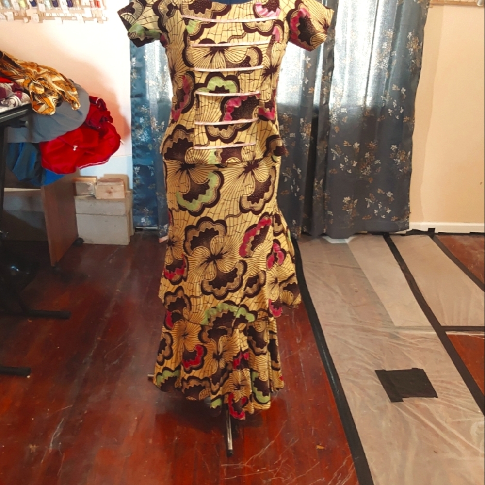 African Top& Skirt C20228